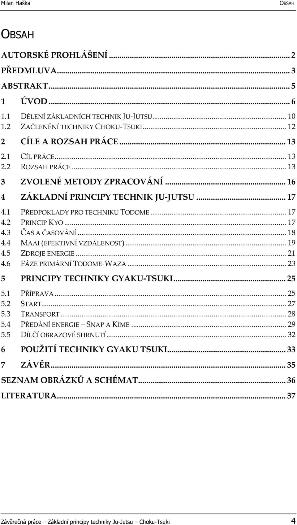 4 MAAI (EFEKTIVNÍ VZDÁLENOST)...19 4.5 ZDROJE ENERGIE...21 4.6 FÁZE PRIMÁRNÍ TODOME-WAZA...23 5 PRINCIPY TECHNIKY GYAKU-TSUKI...25 5.1 PŘÍPRAVA...25 5.2 START...27 5.3 TRANSPORT...28 5.