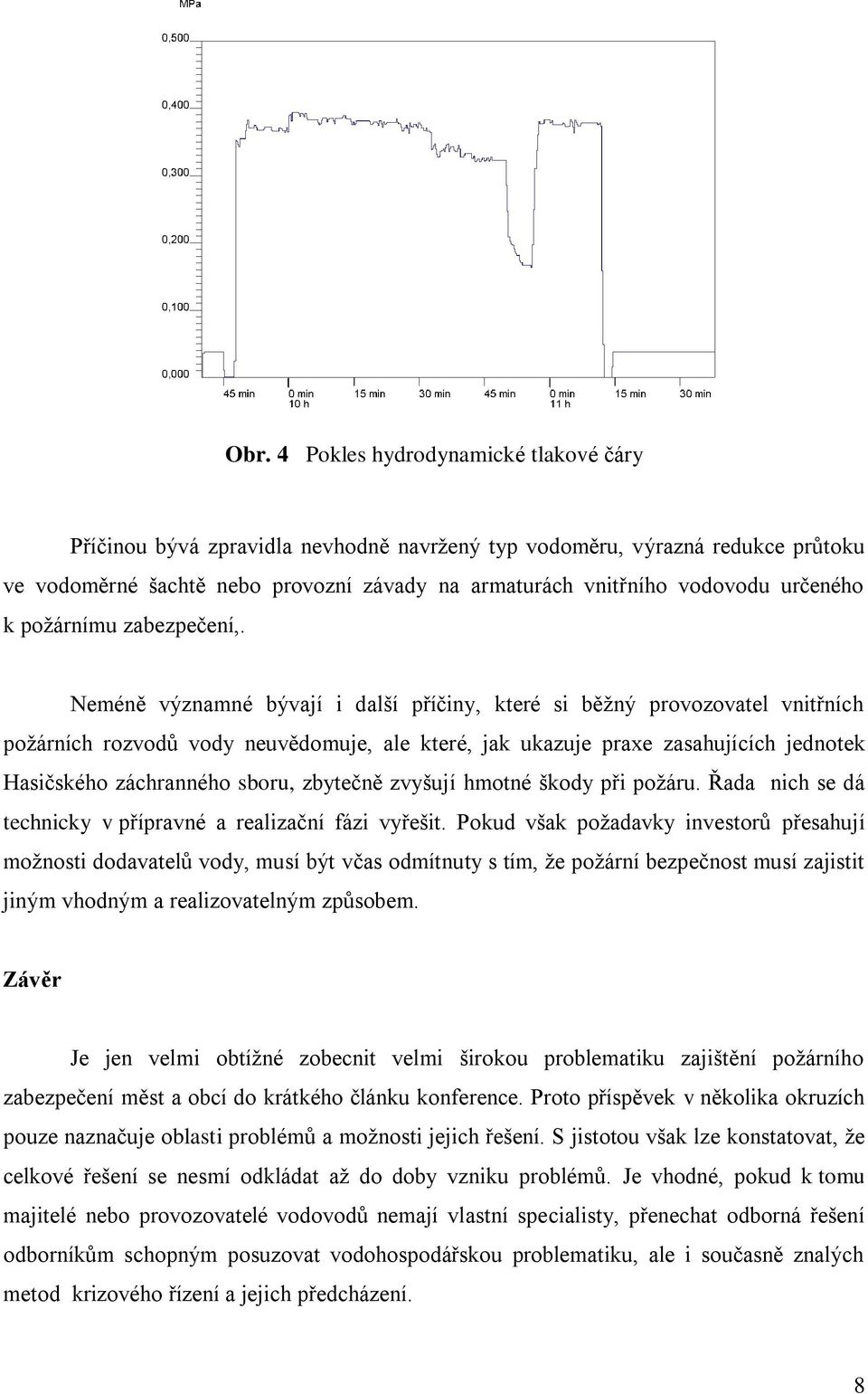 Neméně významné bývají i další příčiny, které si běžný provozovatel vnitřních požárních rozvodů vody neuvědomuje, ale které, jak ukazuje praxe zasahujících jednotek Hasičského záchranného sboru,