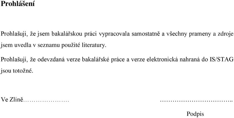 použité literatury.