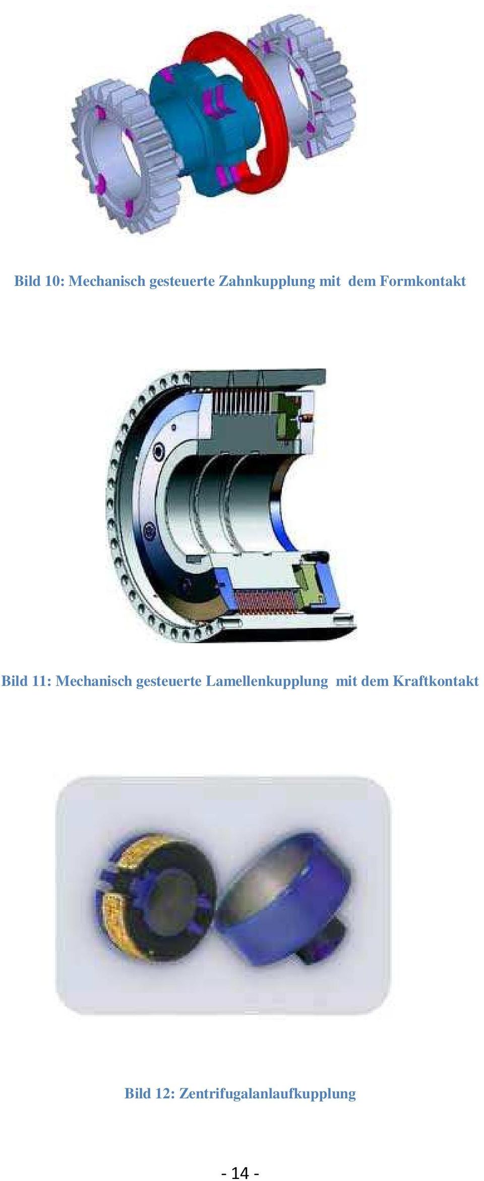 gesteuerte Lamellenkupplung mit dem