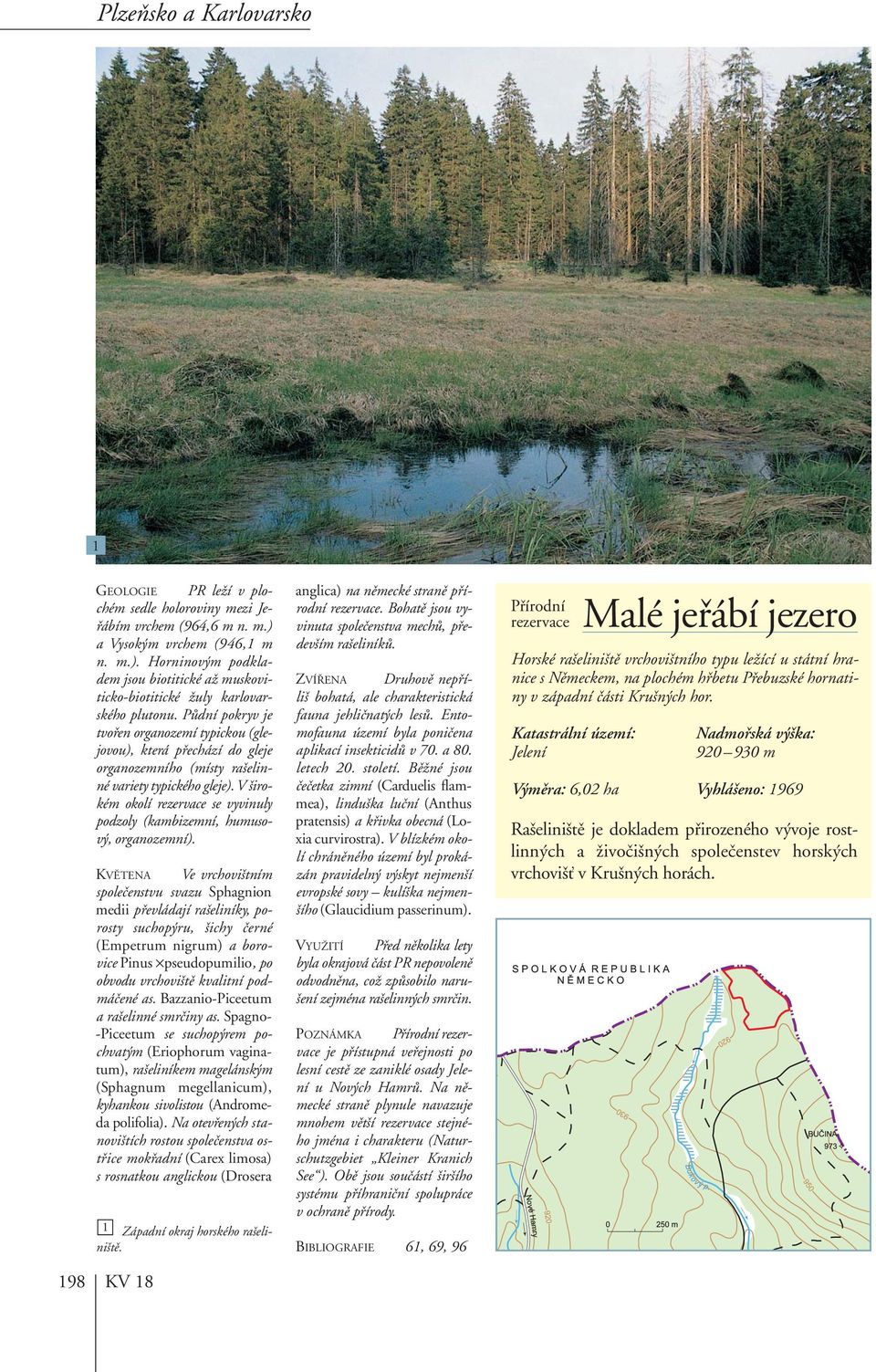 V irokém okolí rezervace se vyvinuly podzoly (kambizemní, humusov, organozemní).