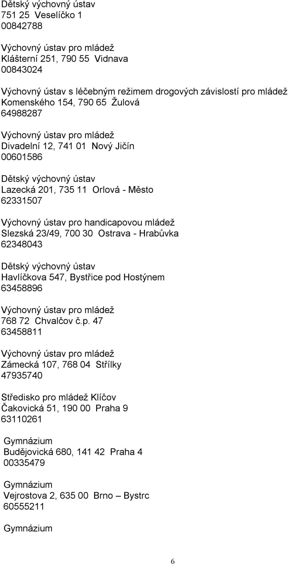 30 Ostrava - Hrabůvka 62348043 Havlíčkova 547, Bystřice po