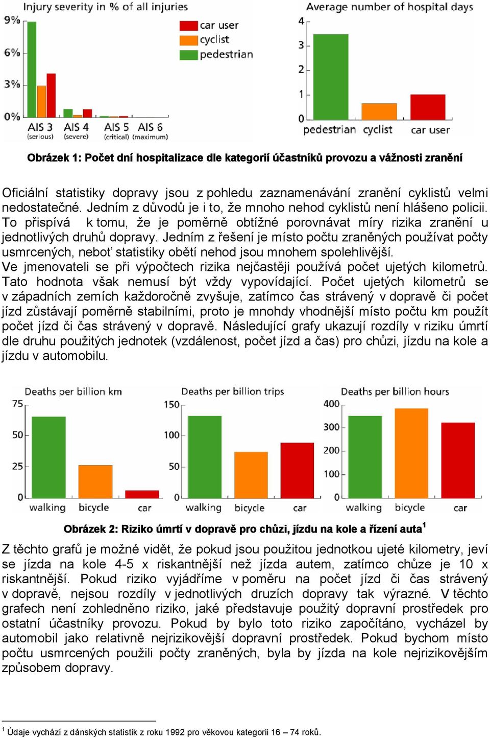 Jedním z řešení je místo počtu zraněných používat počty usmrcených, neboť statistiky obětí nehod jsou mnohem spolehlivější.