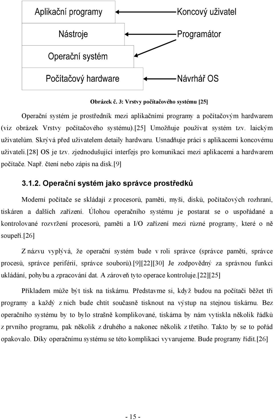 zjednodušující interfejs pro komunikaci mezi aplikacemi a hardwarem počítače. Např. čtení nebo zápis na disk.[9] 3.1.2.