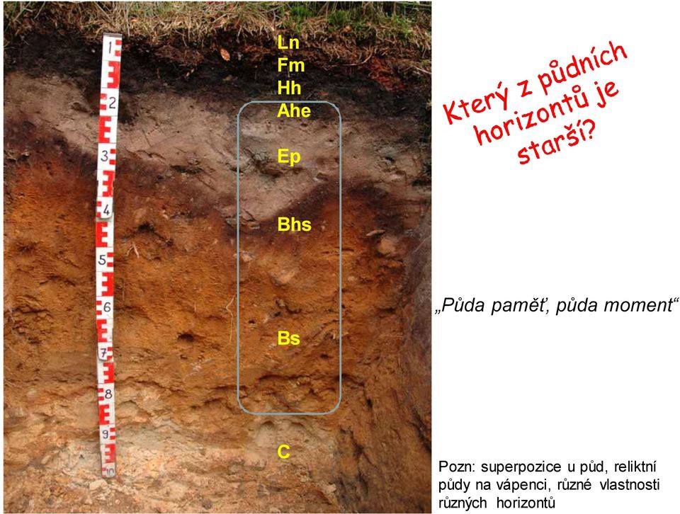 superpozice u půd, reliktní půdy