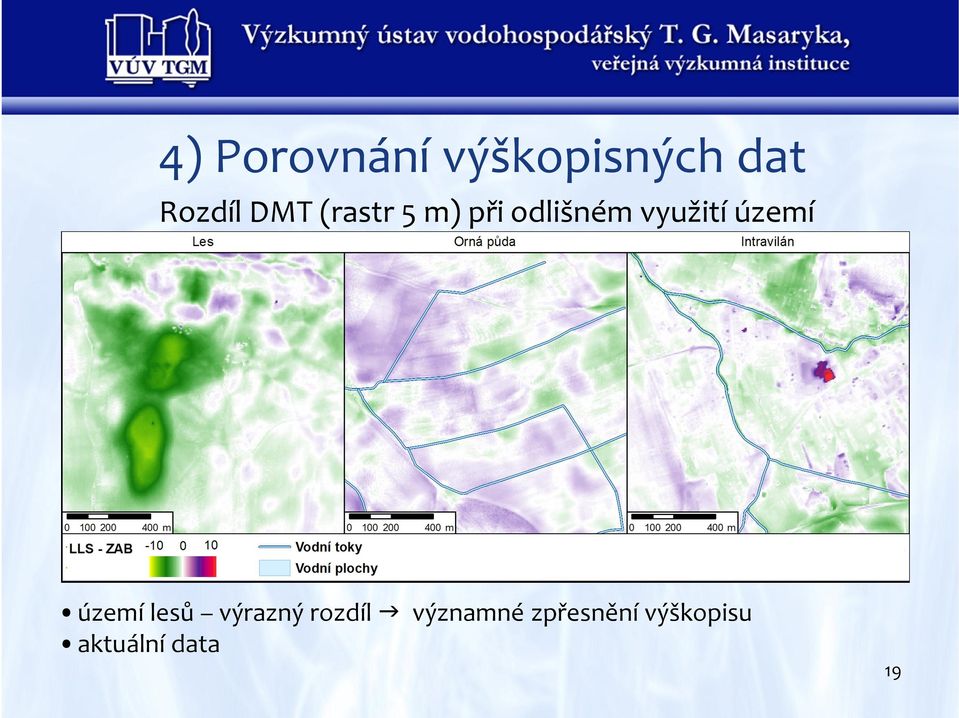 území území lesů výrazný rozdíl