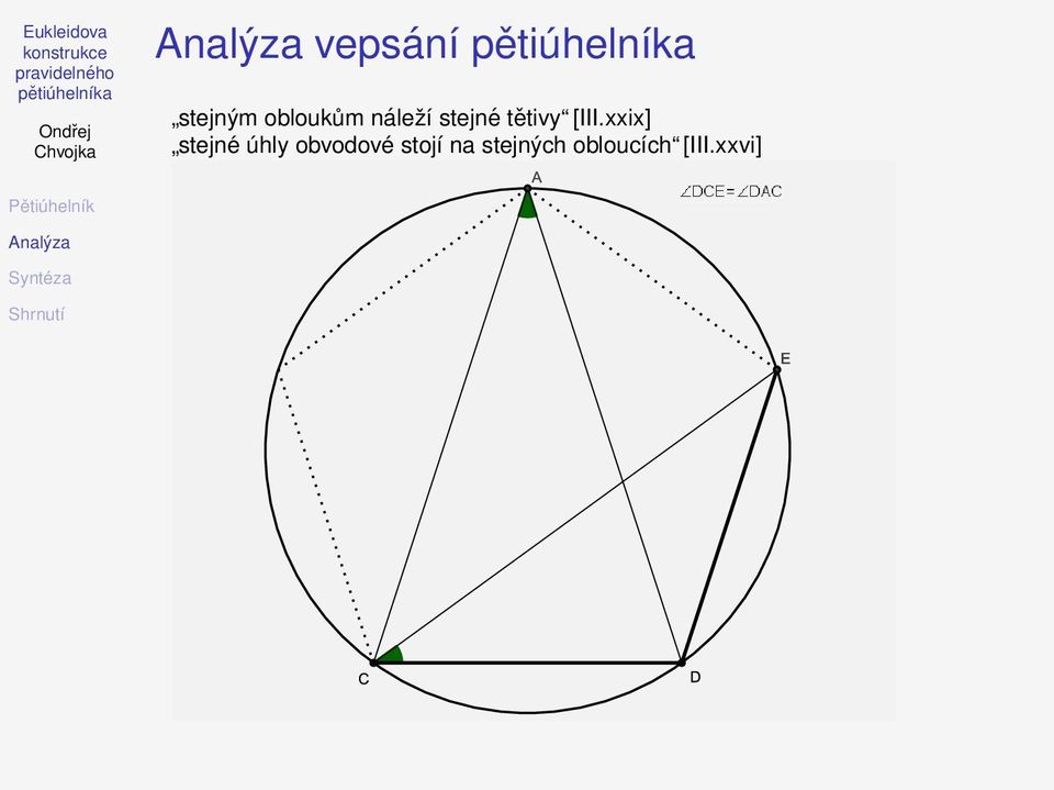 xxix] stejné úhly obvodové