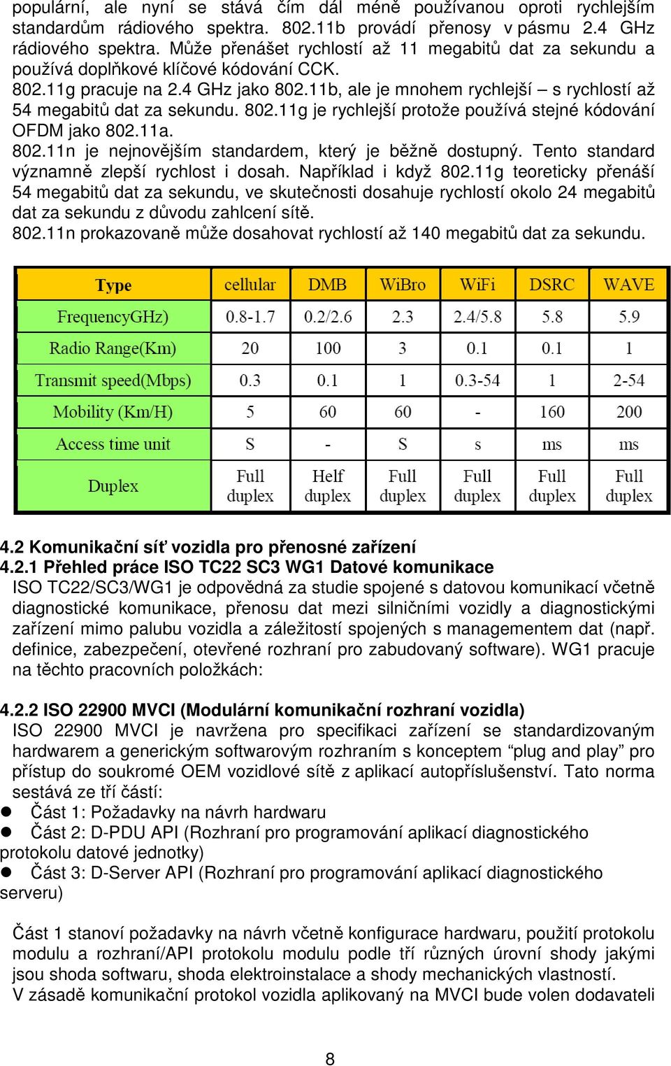 11b, ale je mnohem rychlejší s rychlostí až 54 megabitů dat za sekundu. 802.11g je rychlejší protože používá stejné kódování OFDM jako 802.11a. 802.11n je nejnovějším standardem, který je běžně dostupný.