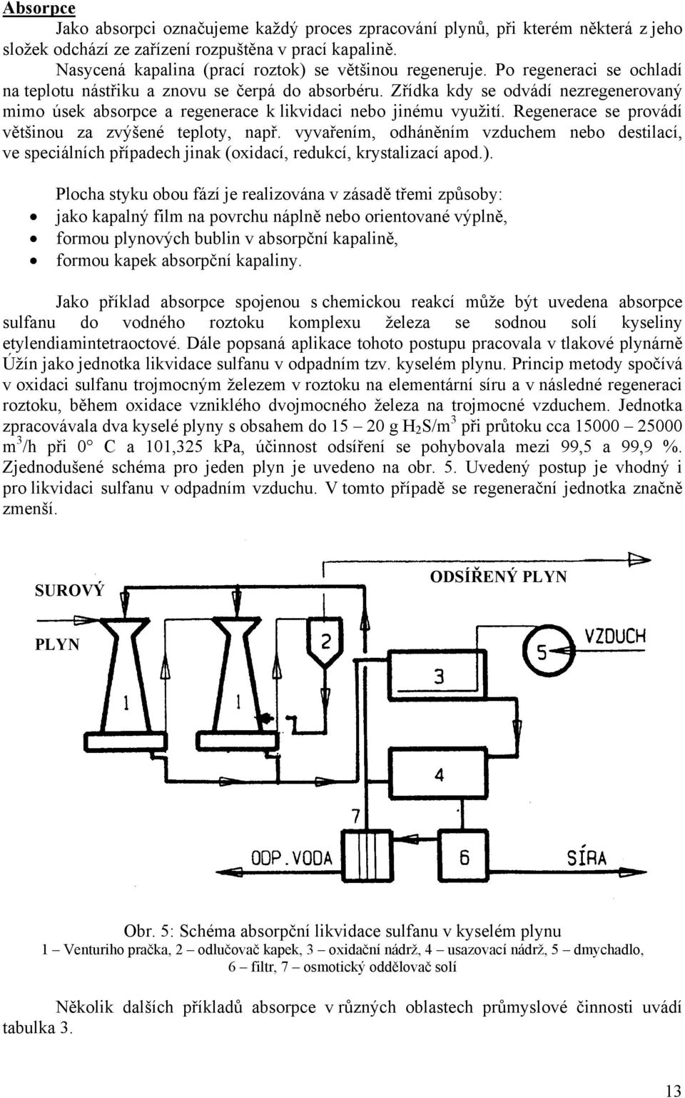 Zřídka kdy se odvádí nezregenerovaný mimo úsek absorpce a regenerace k likvidaci nebo jinému využití. Regenerace se provádí většinou za zvýšené teploty, např.