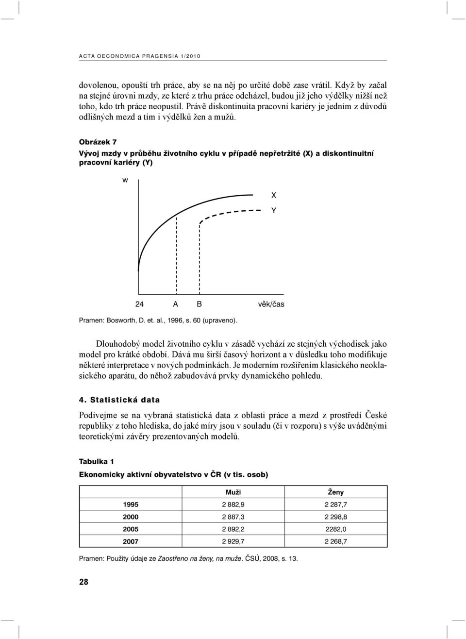 Právě diskontinuita pracovní kariéry je jedním z důvodů odlišných mezd a tím i výdělků žen a mužů.