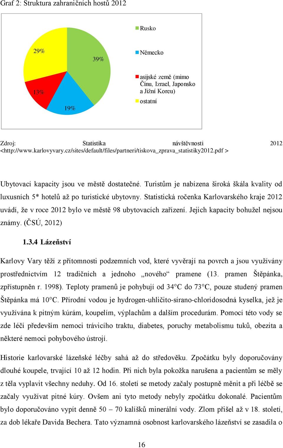 Turistům je nabízena široká škála kvality od luxusních 5* hotelů až po turistické ubytovny. Statistická ročenka Karlovarského kraje 2012 uvádí, že v roce 2012 bylo ve městě 98 ubytovacích zařízení.