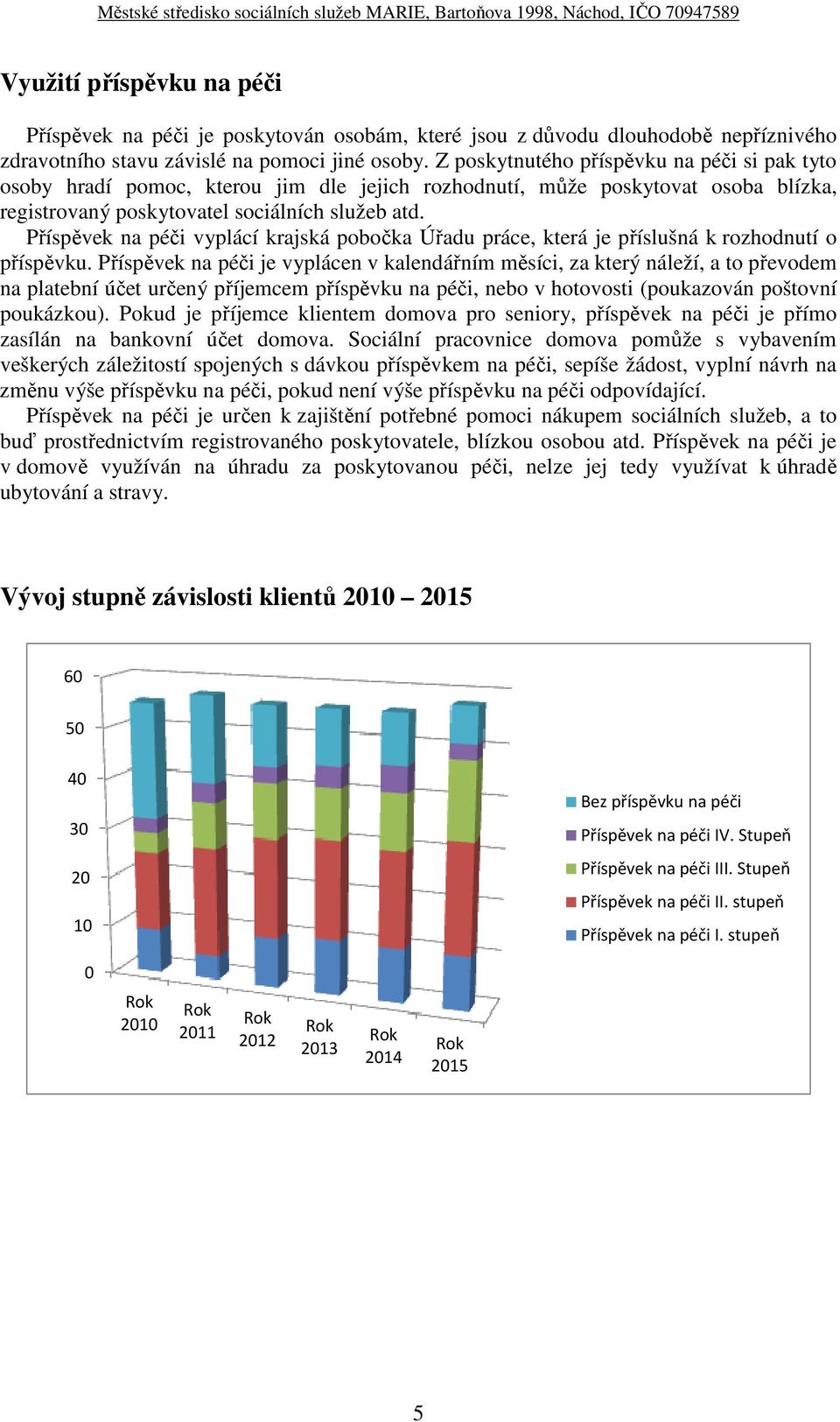 Příspěvek na péči vyplácí krajská pobočka Úřadu práce, která je příslušná k rozhodnutí o příspěvku.