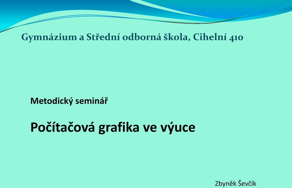 Metodický seminář