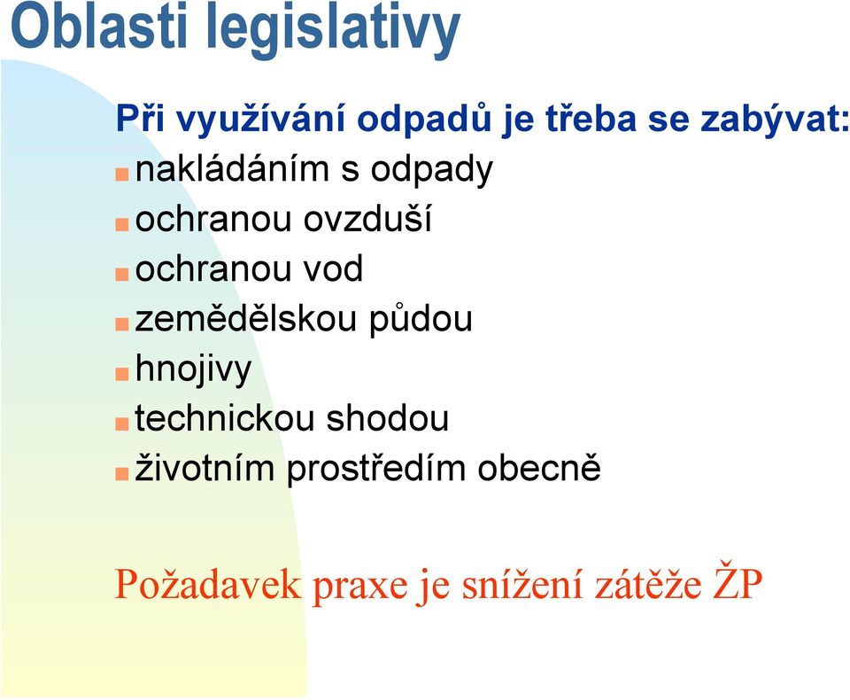 vod zemědělskou půdou hnojivy technickou shodou