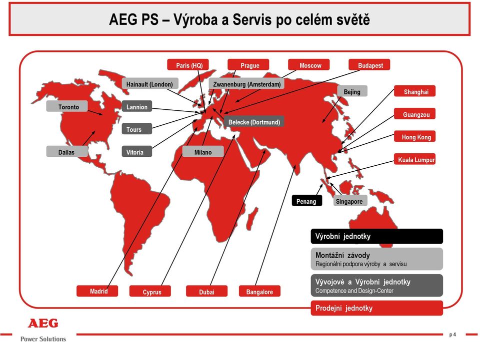 Zwanenburg (Amsterdam) Belecke (Dortmund) Bejing Shanghai Guangzou Hong Kong Dallas Vitoria Milano Kuala