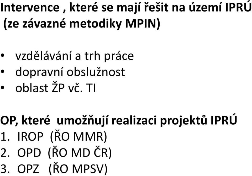 obslužnost oblast ŽP vč.