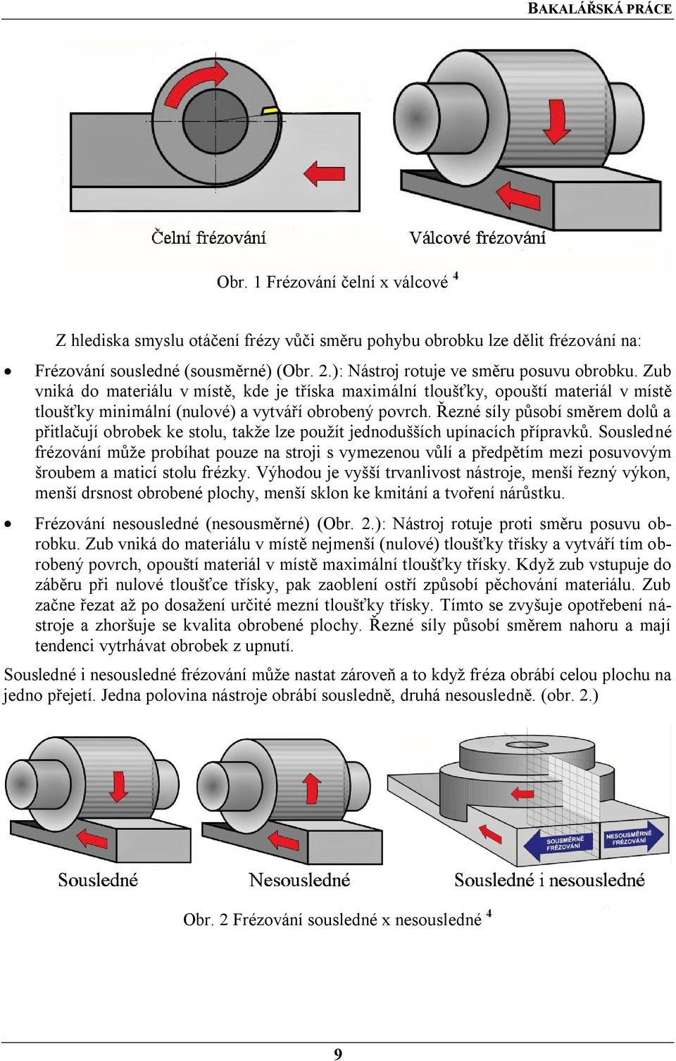 Řezné síly působí směrem dolů a přitlačují obrobek ke stolu, takţe lze pouţít jednodušších upínacích přípravků.