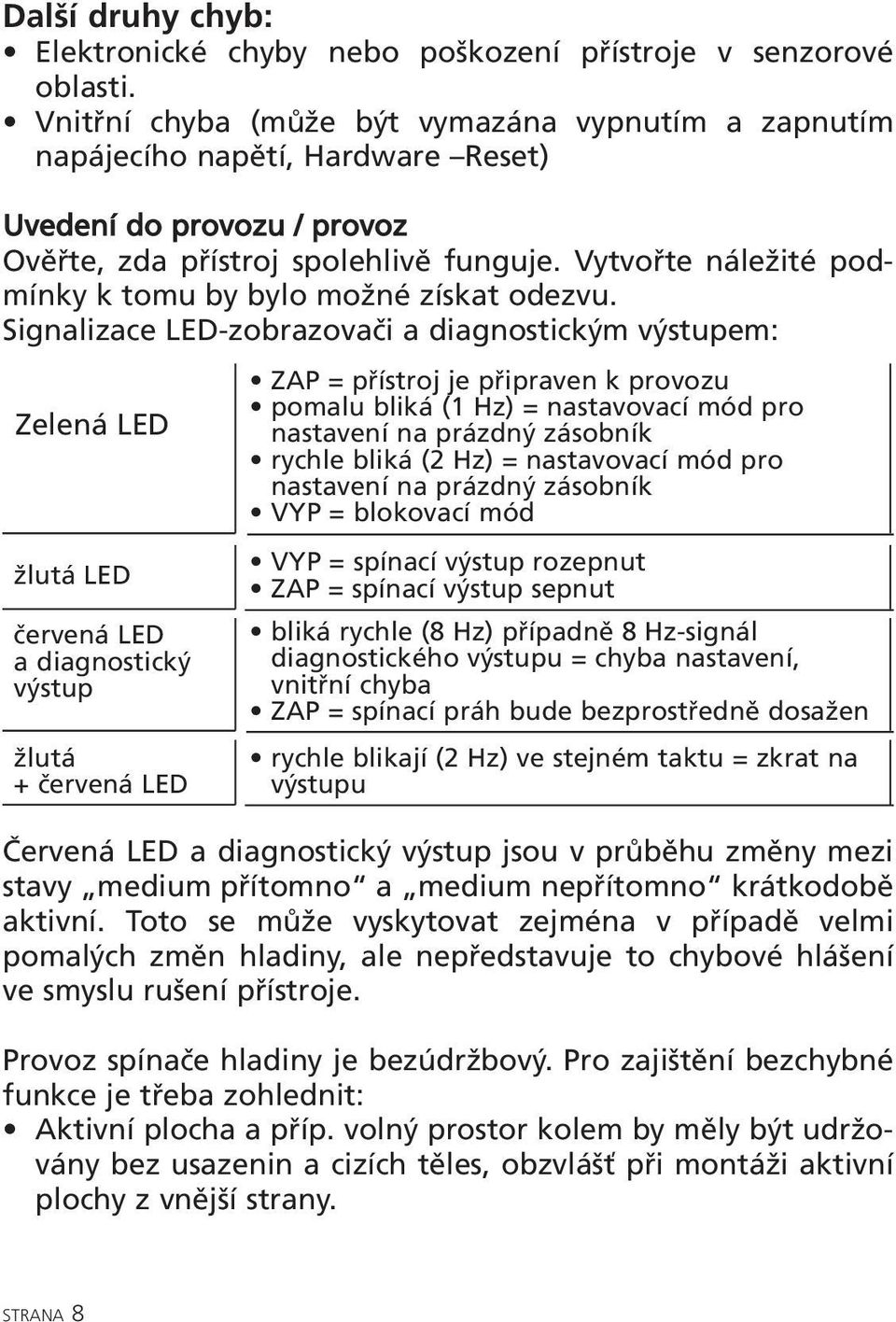 Vytvořte náležité podmínky k tomu by bylo možné získat odezvu.