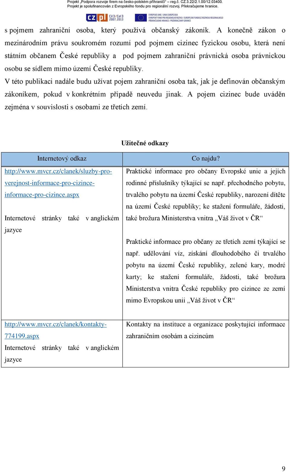 mimo území České republiky. V této publikaci nadále budu užívat pojem zahraniční osoba tak, jak je definován občanským zákoníkem, pokud v konkrétním případě neuvedu jinak.