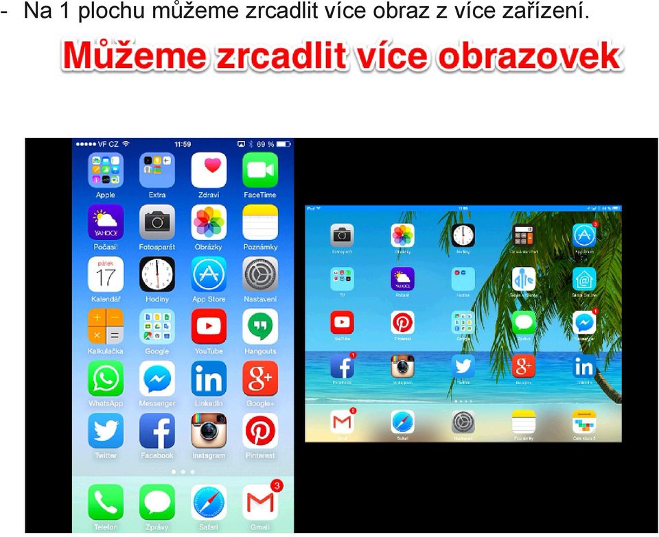 zrcadlit více