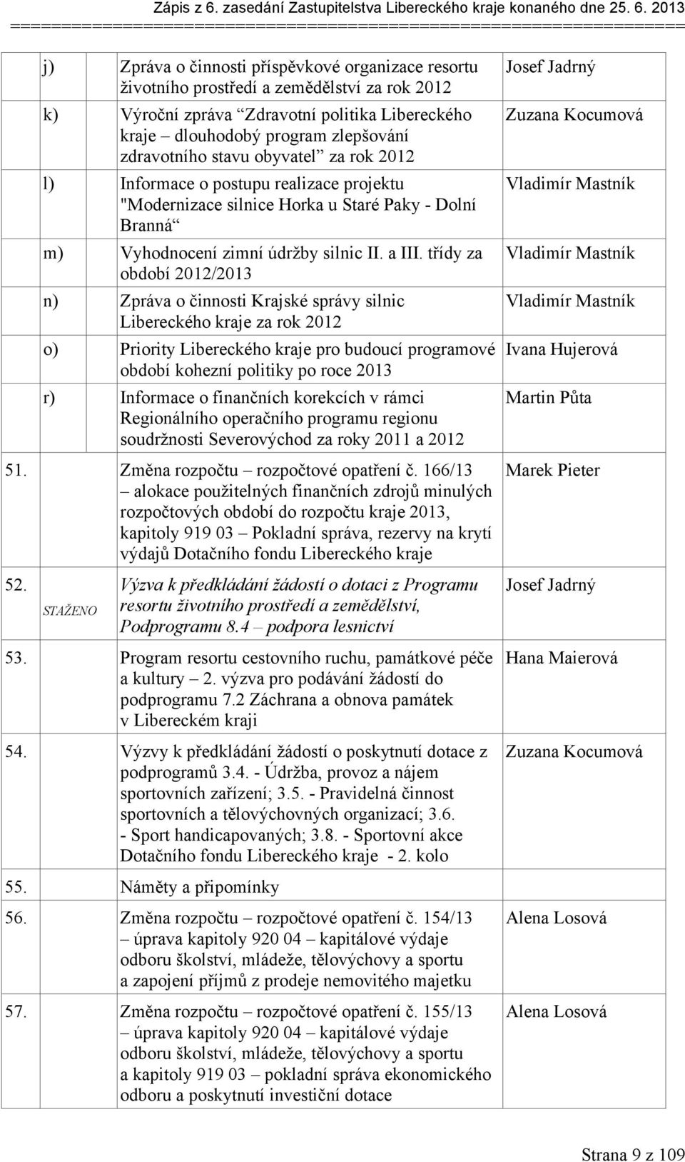 zimní údržby silnic II. a III.