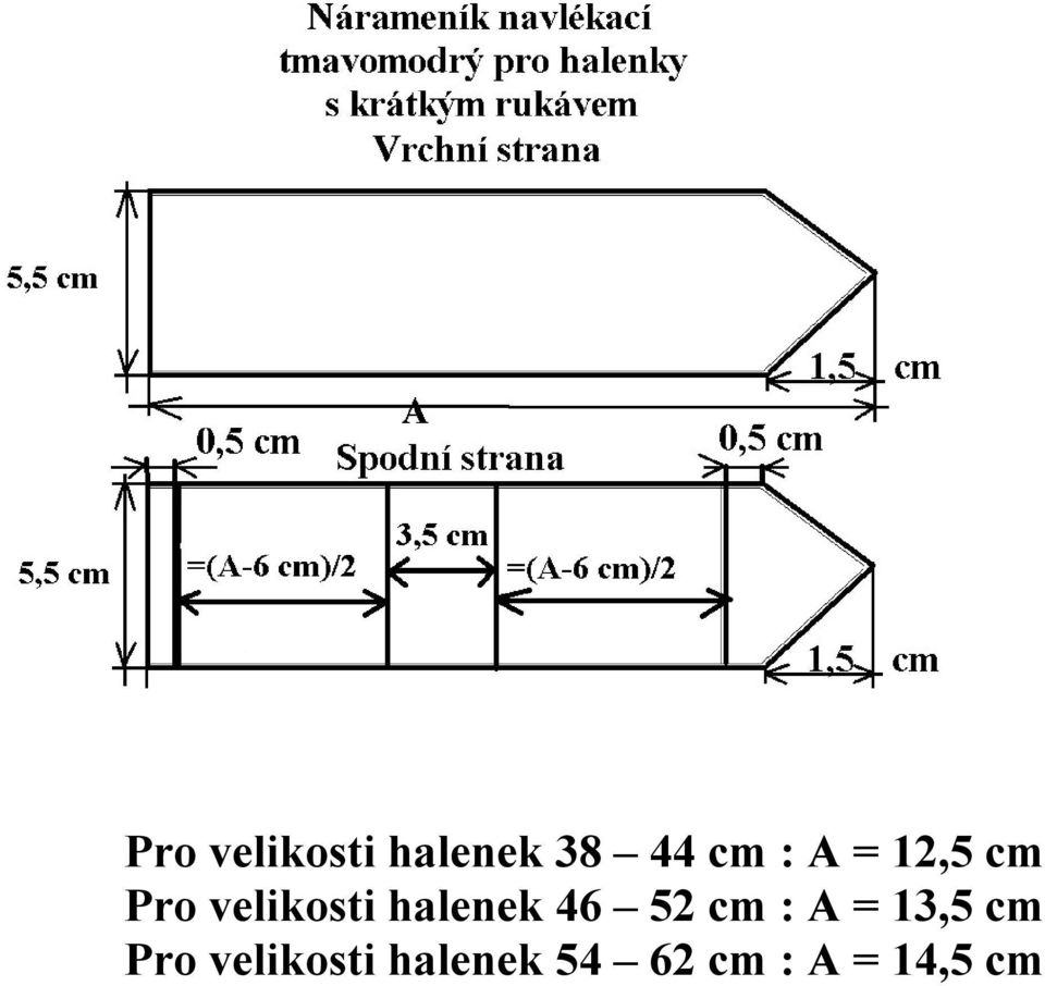 46 52 cm : A = 13,5 cm Pro