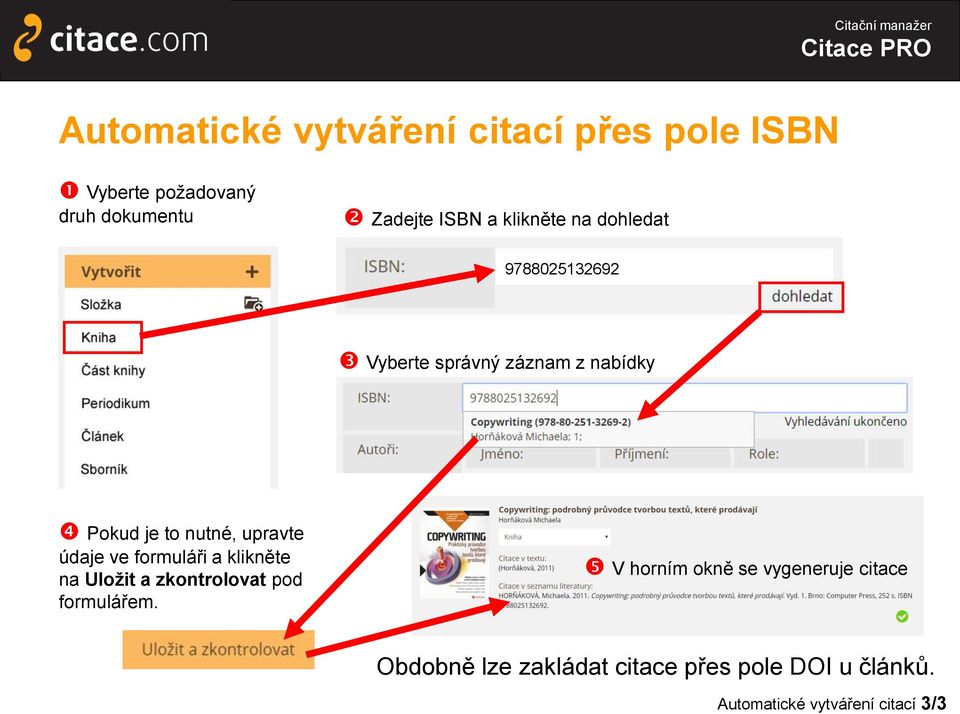 údaje ve formuláři a klikněte na Uložit a zkontrolovat pod formulářem.