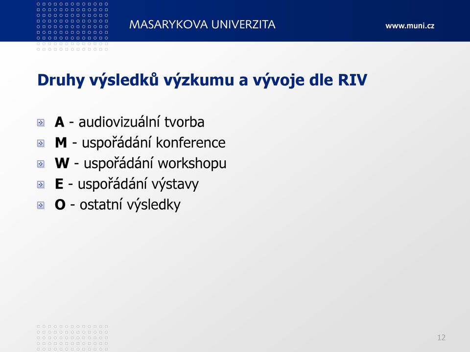 konference W - uspořádání workshopu E -