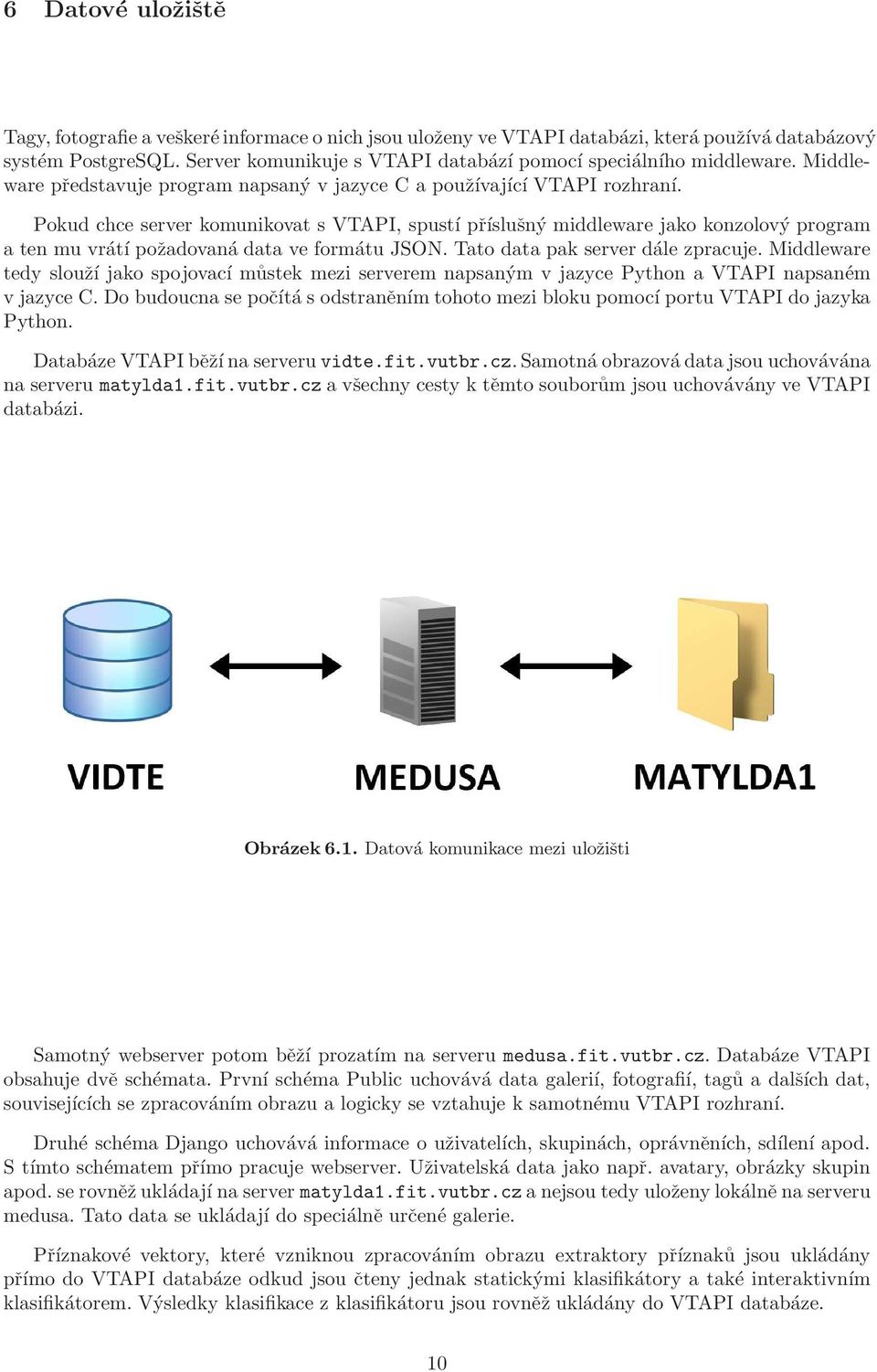 Pokud chce server komunikovat s VTAPI, spustí příslušný middleware jako konzolový program a ten mu vrátí požadovaná data ve formátu JSON. Tato data pak server dále zpracuje.