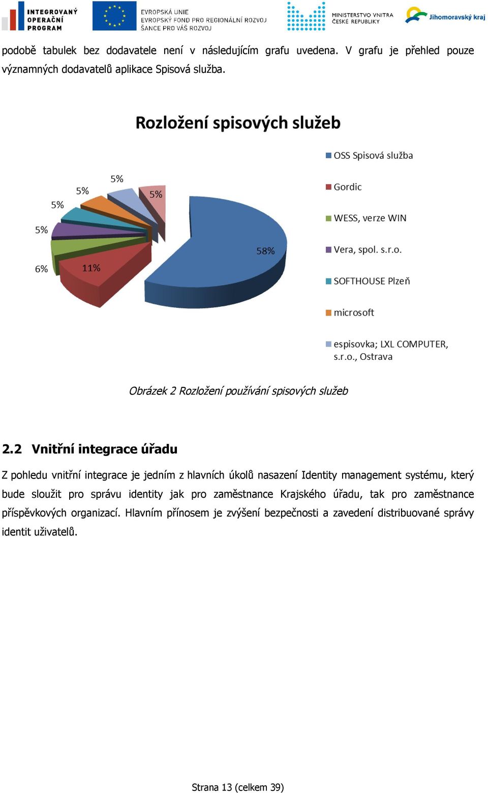 2 Vnitřní integrace úřadu Z pohledu vnitřní integrace je jedním z hlavních úkolů nasazení Identity management systému, který bude