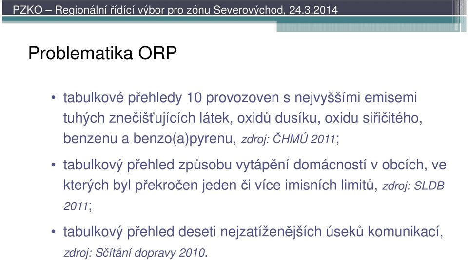 přehled způsobu vytápění domácností v obcích, ve kterých byl překročen jeden či více imisních