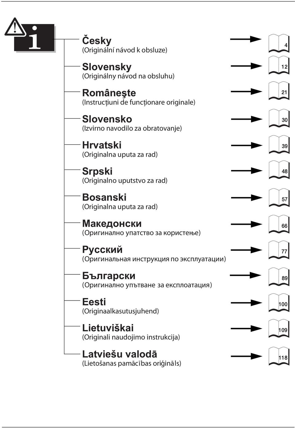 (Оригинално упатство за користење) Русский (Оригинальная инструкция по эксплуатации) Български (Оригинално упътване за експлоатация) Eesti