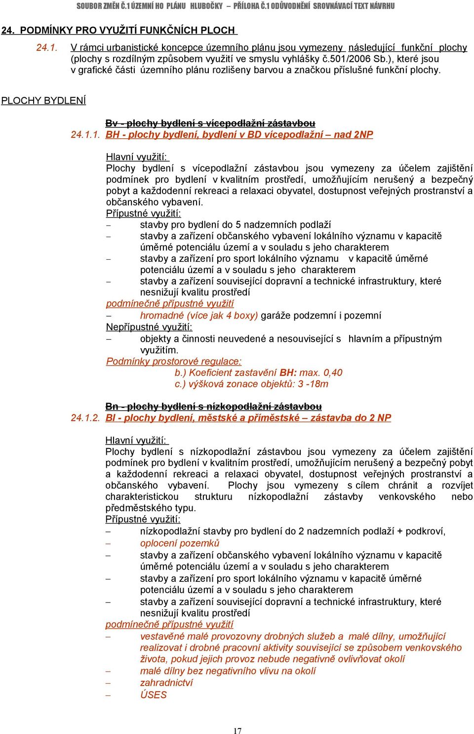 bydlení v BD vícepodlažní nad 2NP Plochy bydlení s vícepodlažní zástavbou jsou vymezeny za účelem zajištění podmínek pro bydlení v kvalitním prostředí, umožňujícím nerušený a bezpečný pobyt a