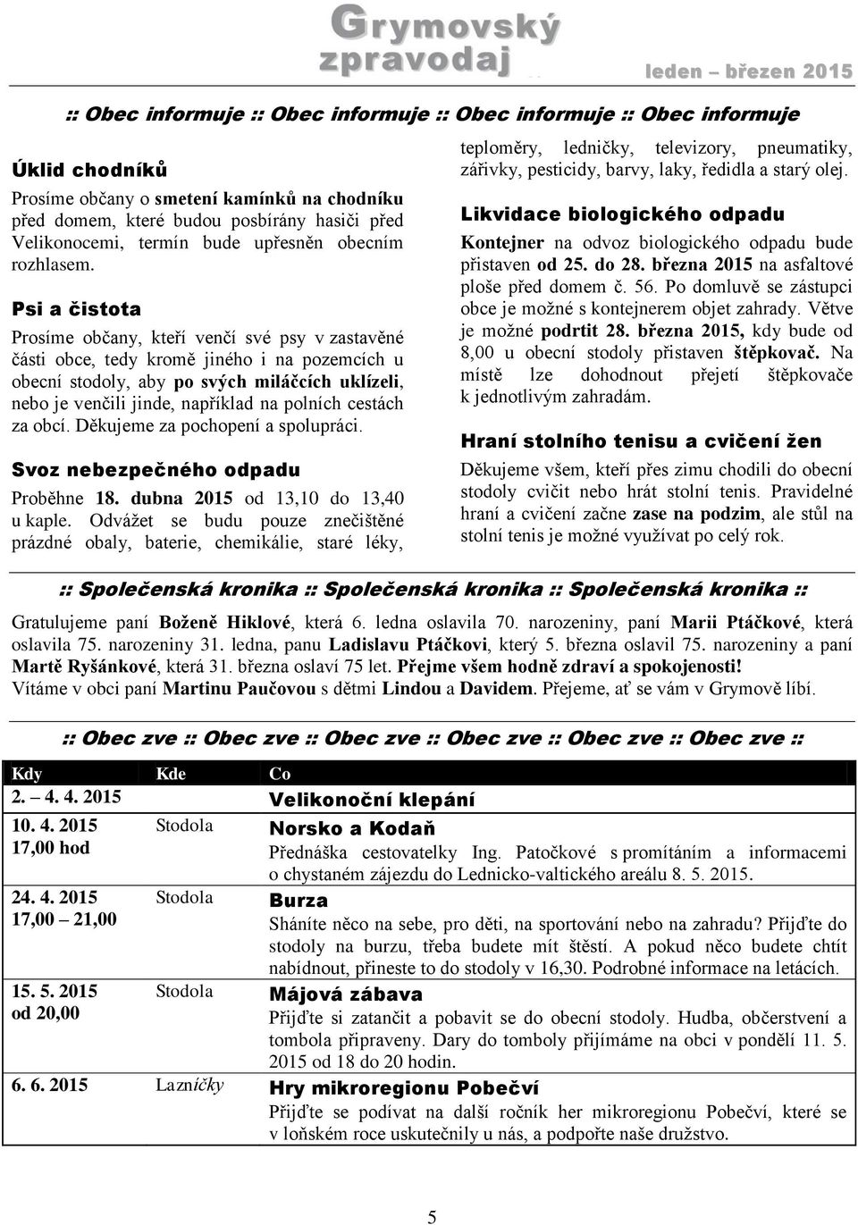 Psi a čistota Prosíme občany, kteří venčí své psy v zastavěné části obce, tedy kromě jiného i na pozemcích u obecní stodoly, aby po svých miláčcích uklízeli, nebo je venčili jinde, například na