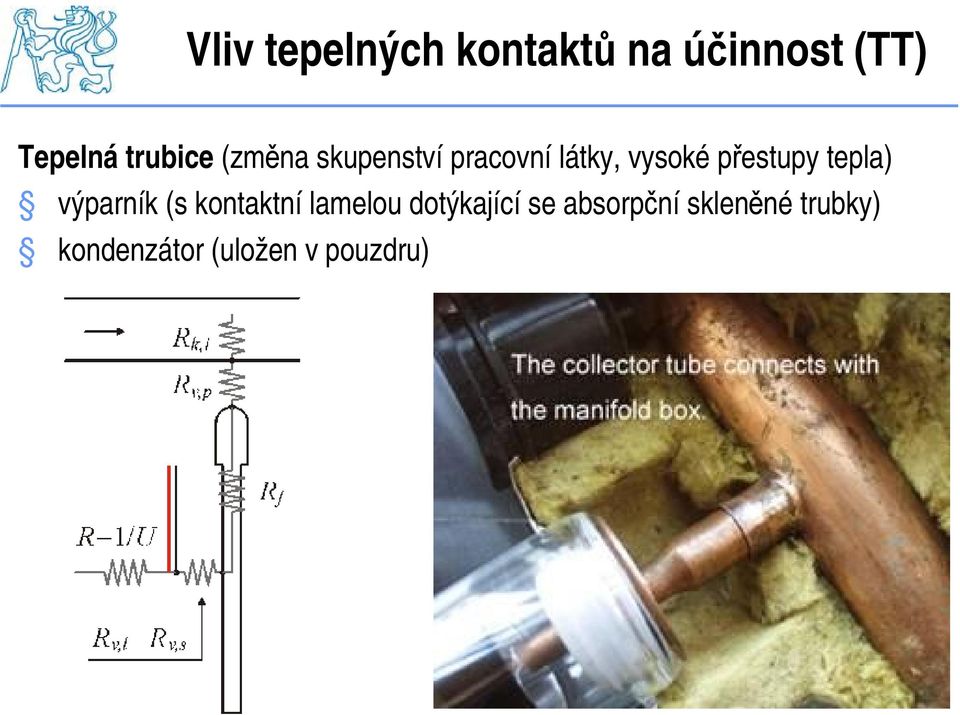 přestupy tepla) výparník (s kontaktnílamelou