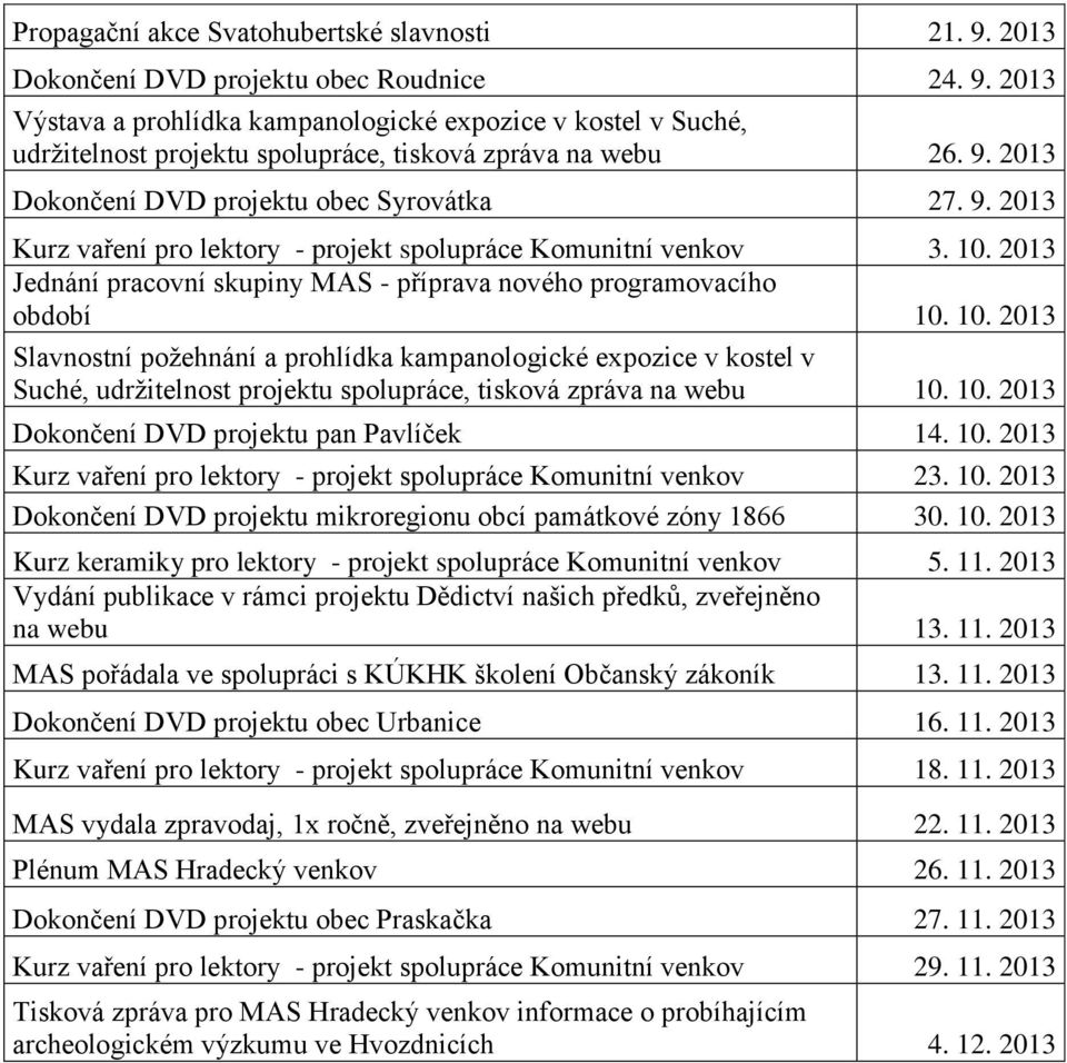 2013 Jednání pracovní skupiny MAS - příprava nového programovacího období 10.