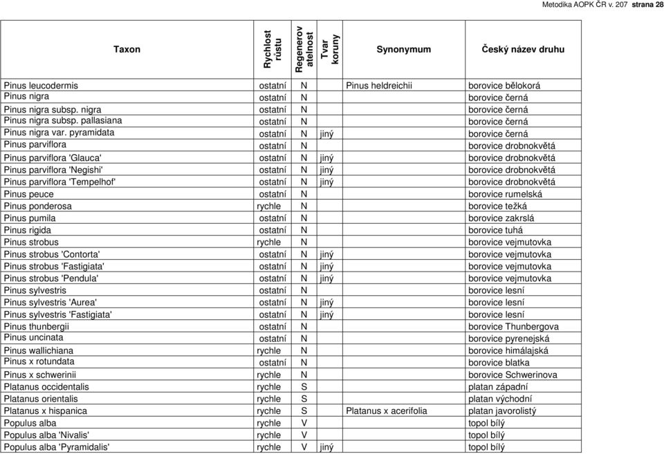 pyramidata ostatní N jiný borovice černá Pinus parviflora ostatní N borovice drobnokvětá Pinus parviflora 'Glauca' ostatní N jiný borovice drobnokvětá Pinus parviflora 'Negishi' ostatní N jiný