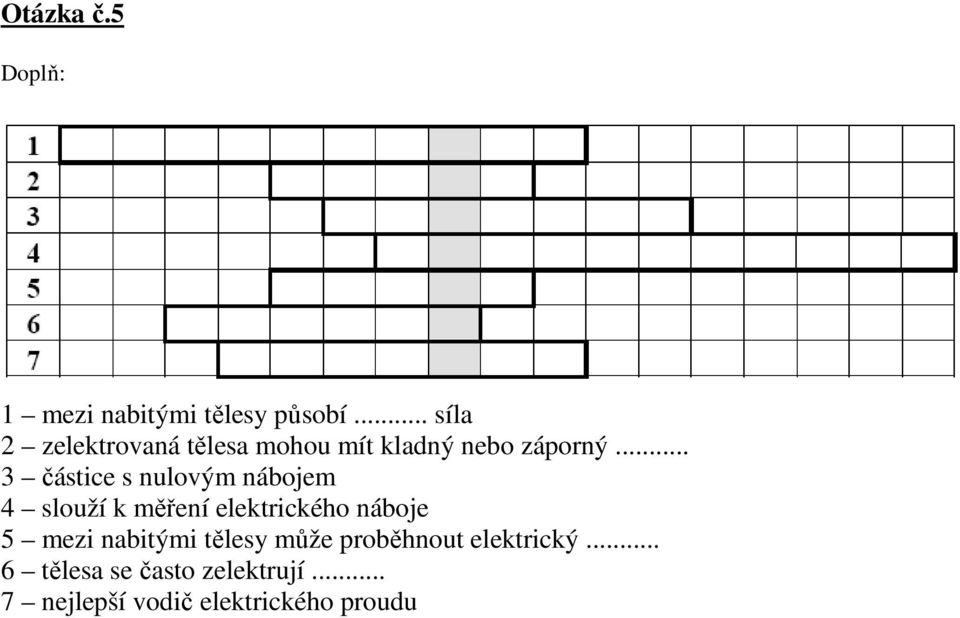 .. 3 částice s nulovým nábojem 4 slouží k měření elektrického náboje 5