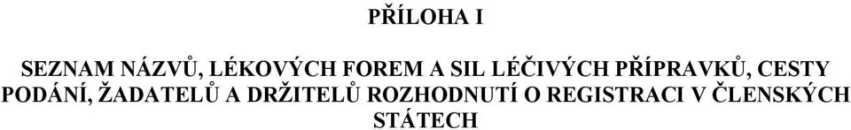 CESTY PODÁNÍ, ŽADATELŮ A DRŽITELŮ