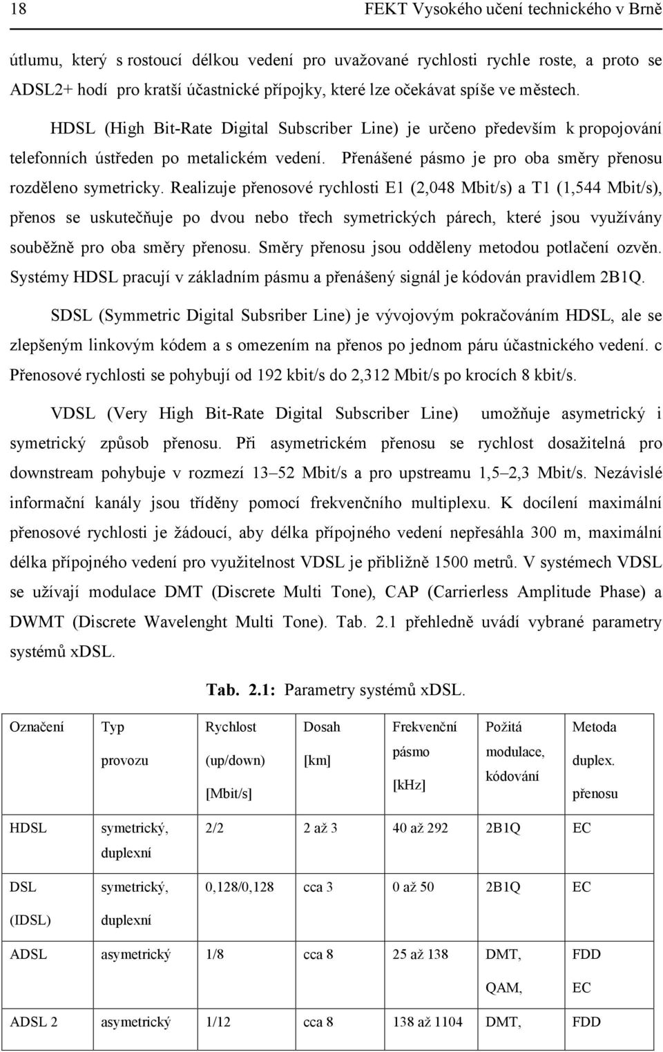 Realizuje přenosové rychlosti E1 (2,048 Mbit/s) a T1 (1,544 Mbit/s), přenos se uskutečňuje po dvou nebo třech symetrických párech, které jsou využívány souběžně pro oba směry přenosu.