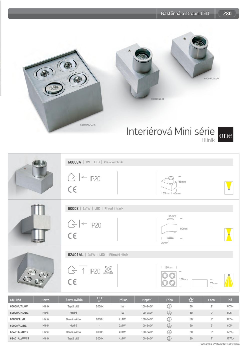 hliník 1mm 1mm 75mm Obj.