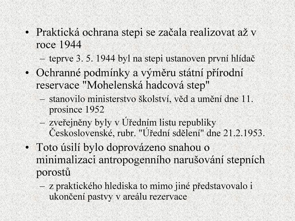 ministerstvo školství, věd a umění dne 11. prosince 1952 zveřejněny byly y v Úředním listu republiky Československé, rubr.