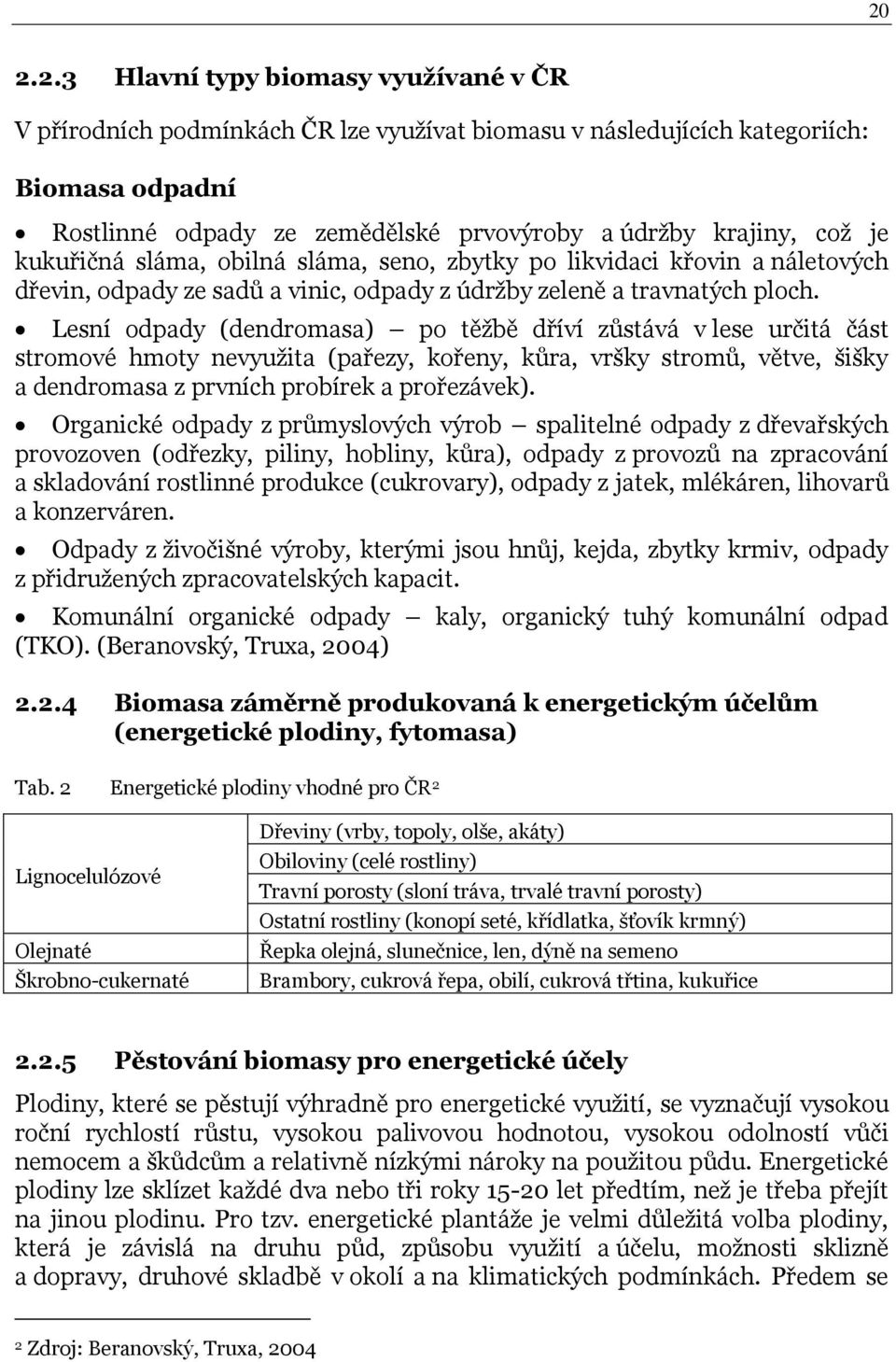 Lesní odpady (dendromasa) po těţbě dříví zůstává v lese určitá část stromové hmoty nevyuţita (pařezy, kořeny, kůra, vršky stromů, větve, šišky a dendromasa z prvních probírek a prořezávek).