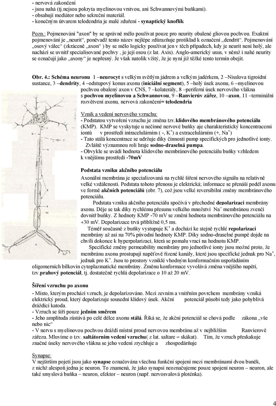 Exaktní pojmenování je neurit, poněvadž tento název nejlépe zdůrazňuje protiklad k označení dendrit.