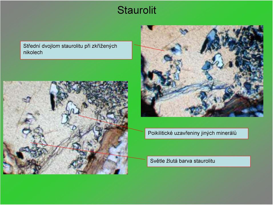 nikolech Poikilitické uzavřeniny