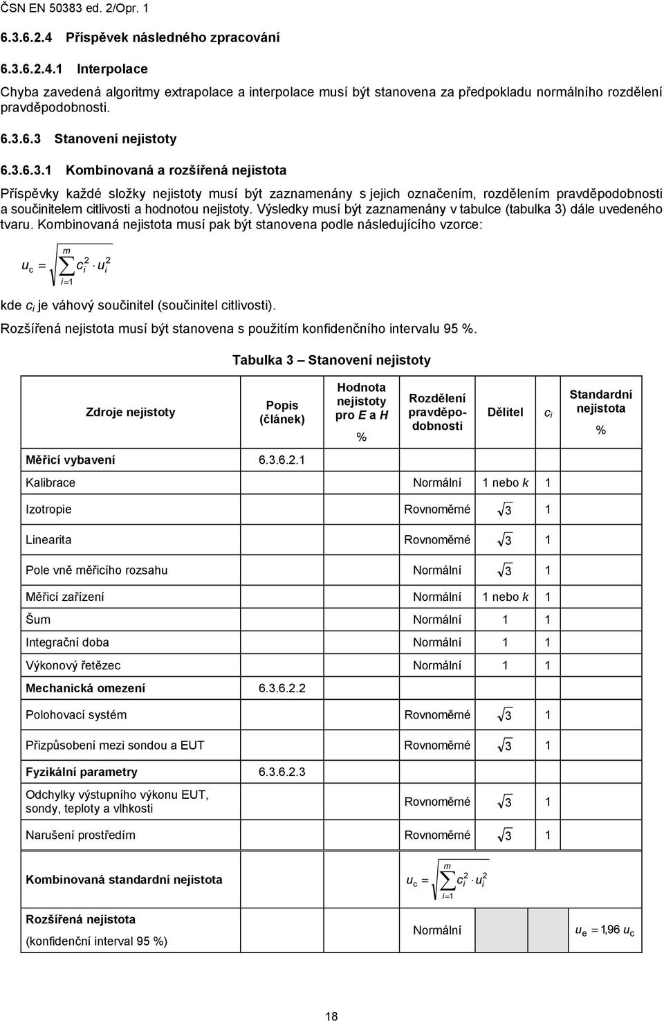 Výsledky musí být zaznamenány v tabulce (tabulka 3) dále uvedeného tvaru.