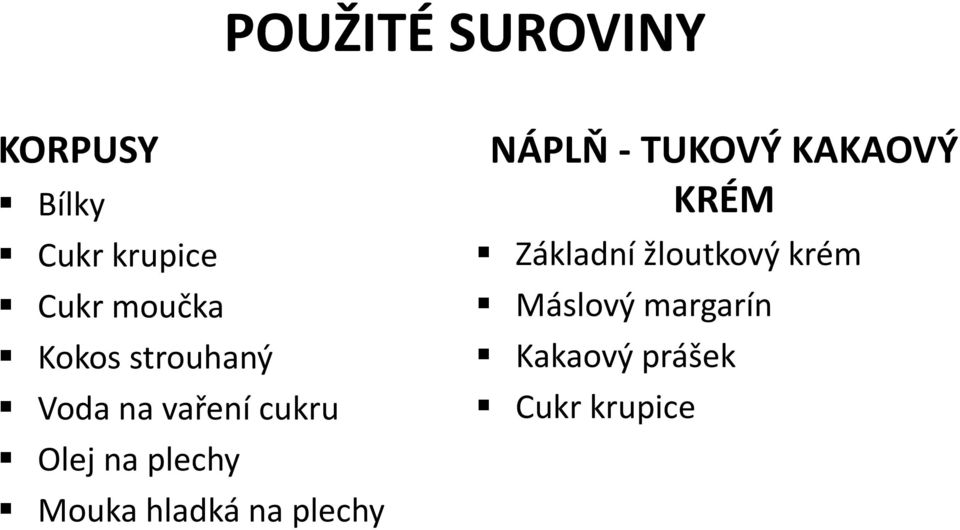 Mouka hladká na plechy NÁPLŇ -TUKOVÝ KAKAOVÝ KRÉM