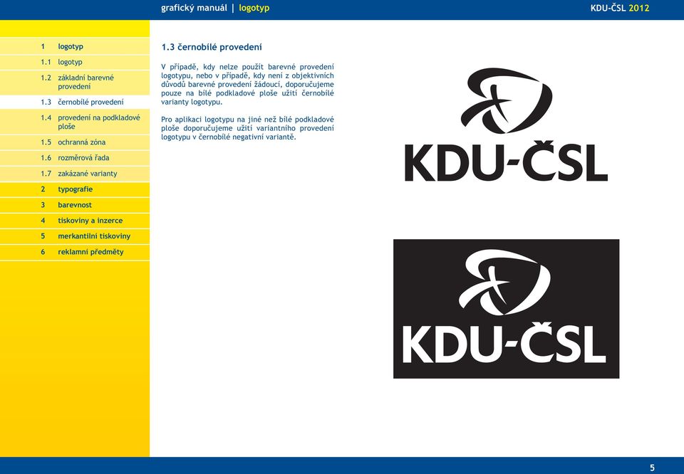 provedení žádoucí, doporučujeme pouze na bílé podkladové ploše užití černobílé varianty logotypu.