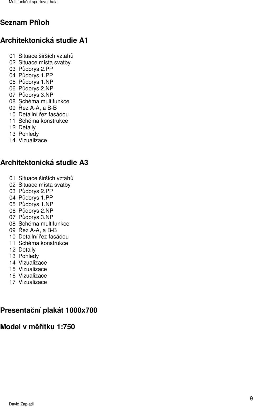 širších vztahů 02 Situace místa svatby 03 Půdorys 2.PP 04 Půdorys 1.PP 05 Půdorys 1.NP 06 Půdorys 2.NP 07 Půdorys 3.