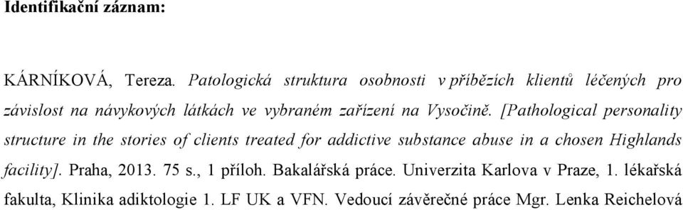 Vysočině.